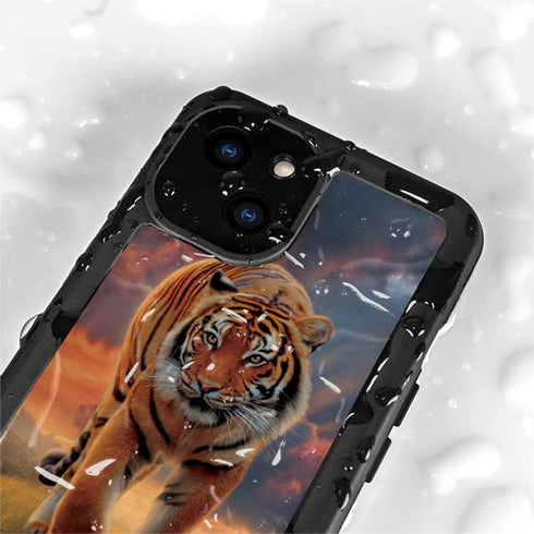 Rising Tiger by Vincent Hie iPhone 15 Plus Waterproof Case