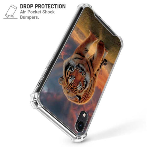 Rising Tiger by Vincent Hie iPhone XR Clear Case