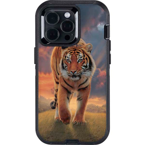 Rising Tiger by Vincent Hie Otterbox Defender iPhone Skin