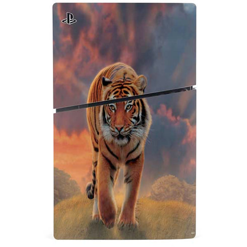 Rising Tiger by Vincent Hie PS5 Slim Digital Edition Bundle Skin
