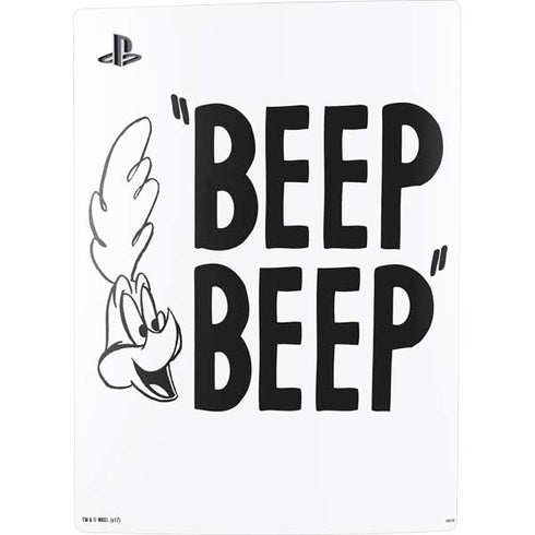 Looney Tunes Road Runner Beep Beep PS5 Digital Edition Console Skin