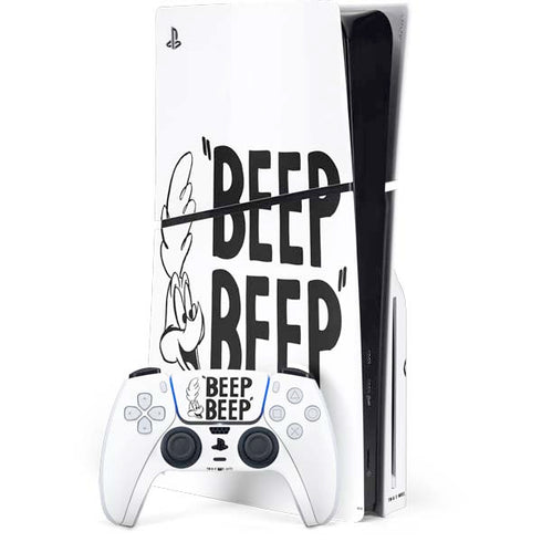 Looney Tunes Road Runner Beep Beep PS5 Slim Disk Bundle Skin