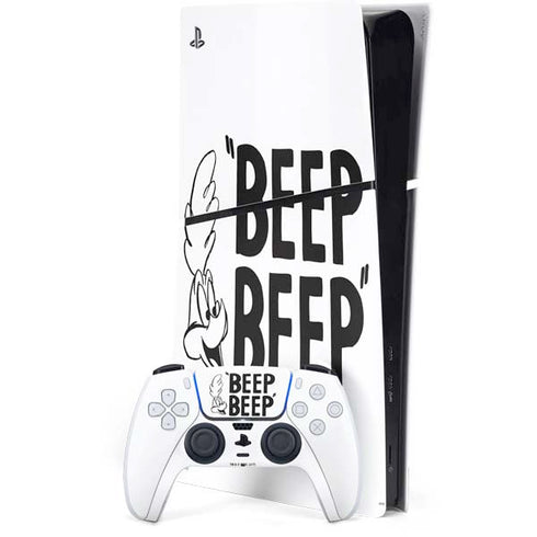 Looney Tunes Road Runner Beep Beep PS5 Slim Digital Edition Console Skin