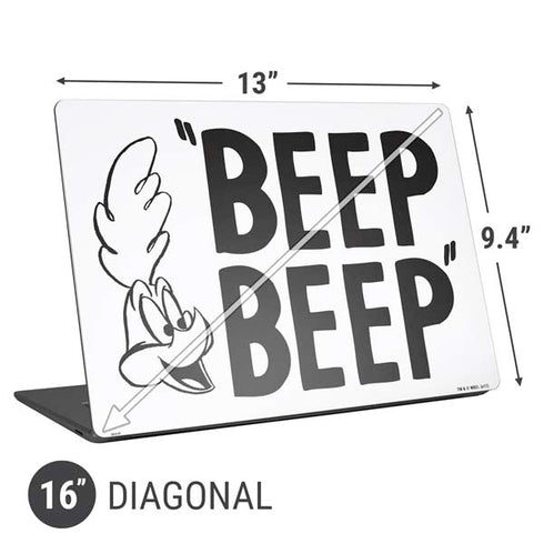 Looney Tunes Road Runner Beep Beep Universal Laptop 16in (13 x 9.4in) Skin
