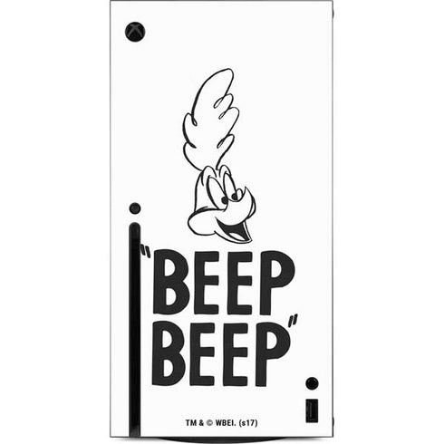 Looney Tunes Road Runner Beep Beep Xbox Series X Console Skin