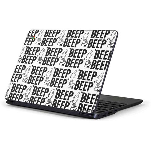 Looney Tunes Road Runner Beep Grid Samsung Chromebook Skin