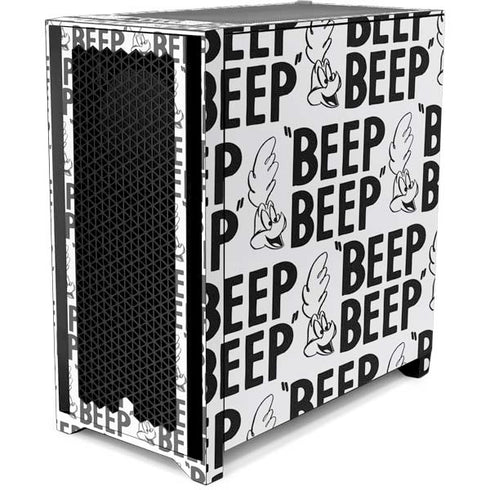 Looney Tunes Road Runner Beep Grid Corsair 4000D Tempered Glass Mid-Tower ATX Case Skin