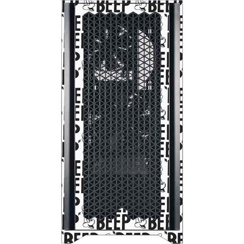 Looney Tunes Road Runner Beep Grid Corsair 4000D Tempered Glass Mid-Tower ATX Case Skin