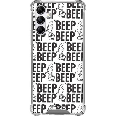 Looney Tunes Road Runner Beep Grid Galaxy A14 5G Clear Case