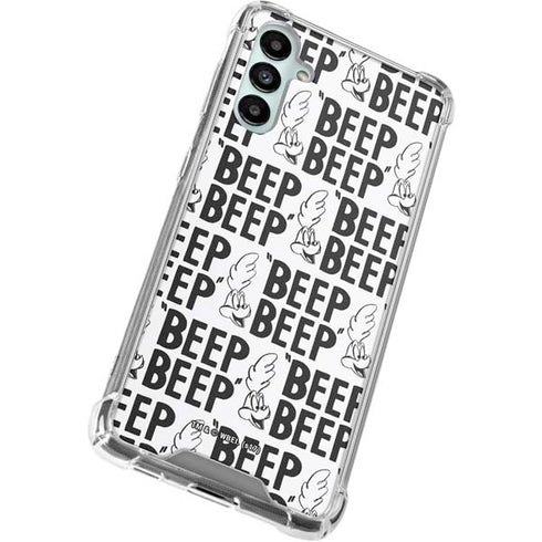 Looney Tunes Road Runner Beep Grid Galaxy A14 5G Clear Case