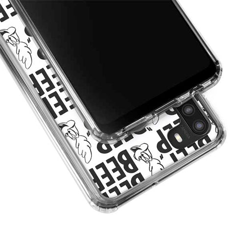 Looney Tunes Road Runner Beep Grid Galaxy A21 Clear Case