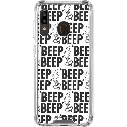 Looney Tunes Road Runner Beep Grid Galaxy A30 Clear Case