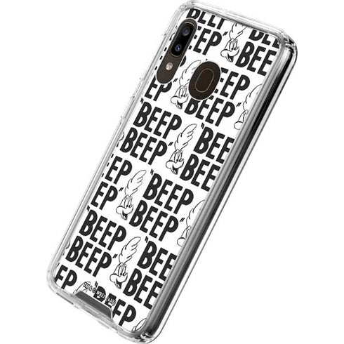 Looney Tunes Road Runner Beep Grid Galaxy A30 Clear Case