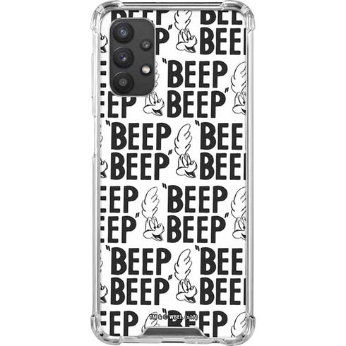 Looney Tunes Road Runner Beep Grid Galaxy A32 5G Clear Case