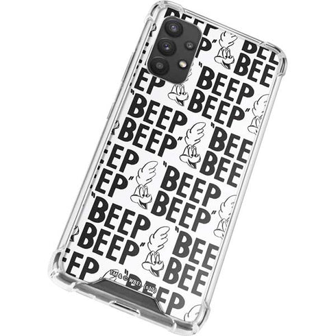 Looney Tunes Road Runner Beep Grid Galaxy A32 5G Clear Case