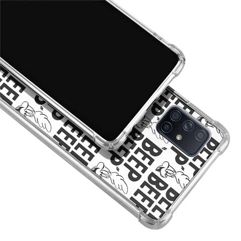 Looney Tunes Road Runner Beep Grid Galaxy A51 5G Clear Case