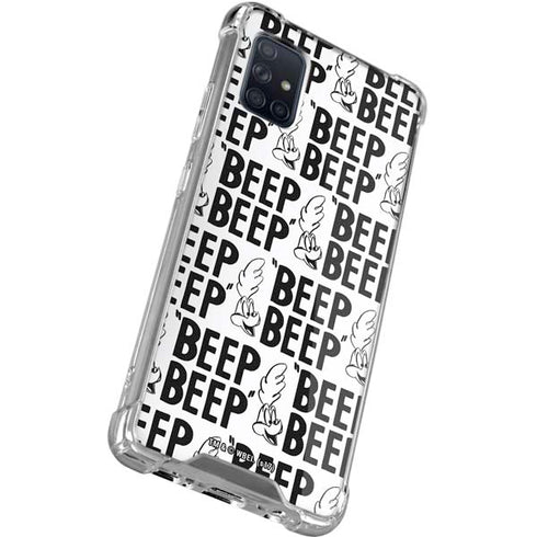 Looney Tunes Road Runner Beep Grid Galaxy A51 5G Clear Case