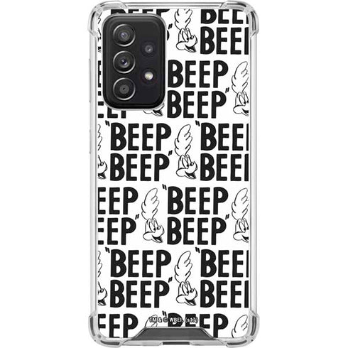 Looney Tunes Road Runner Beep Grid Galaxy A52 5G Clear Case