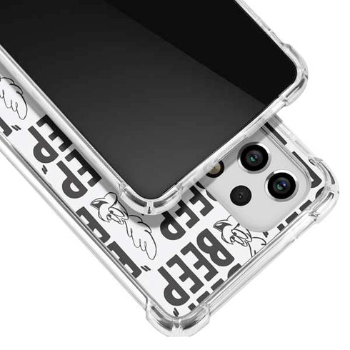 Looney Tunes Road Runner Beep Grid Galaxy A53 5G Clear Case