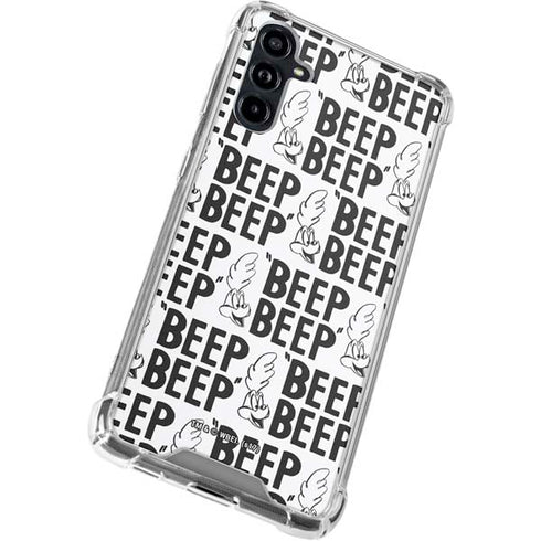 Looney Tunes Road Runner Beep Grid Galaxy A54 5G Clear Case
