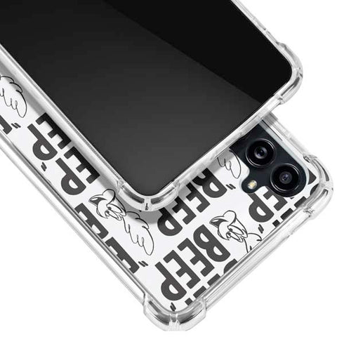 Looney Tunes Road Runner Beep Grid Galaxy A54 5G Clear Case