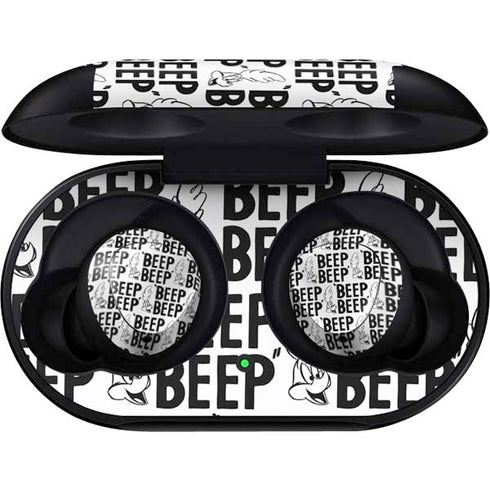 Looney Tunes Road Runner Beep Grid Galaxy Buds Skin