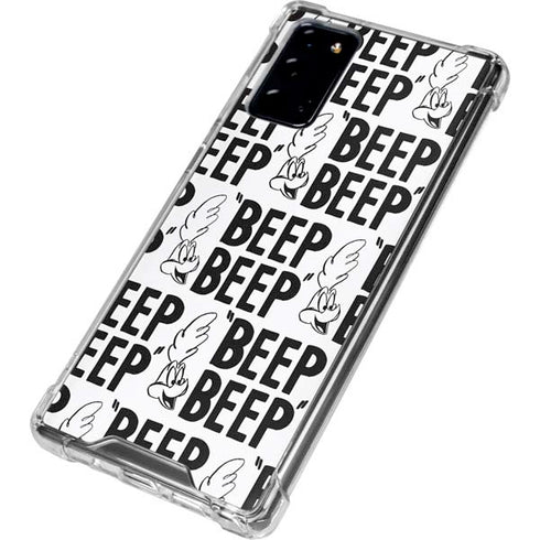 Looney Tunes Road Runner Beep Grid Galaxy Note20 5G Clear Case