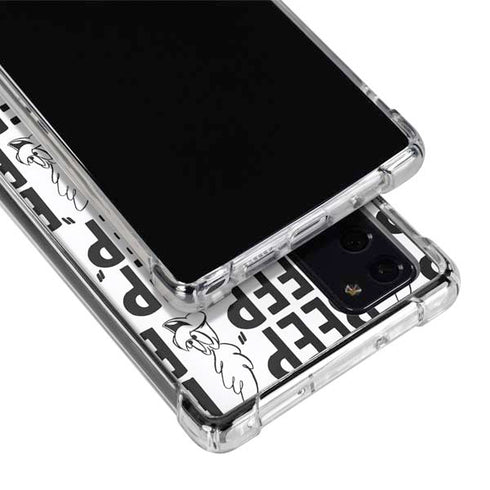 Looney Tunes Road Runner Beep Grid Galaxy Note20 5G Clear Case