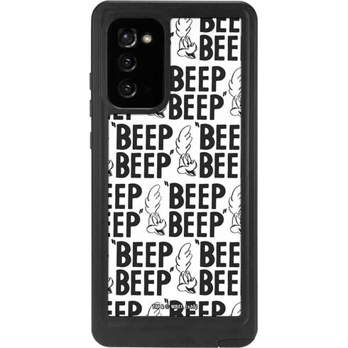 Looney Tunes Road Runner Beep Grid Galaxy Note20 5G Waterproof Case