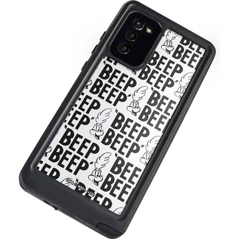Looney Tunes Road Runner Beep Grid Galaxy Note20 5G Waterproof Case