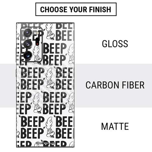 Looney Tunes Road Runner Beep Grid Galaxy Note20 Ultra 5G Skin