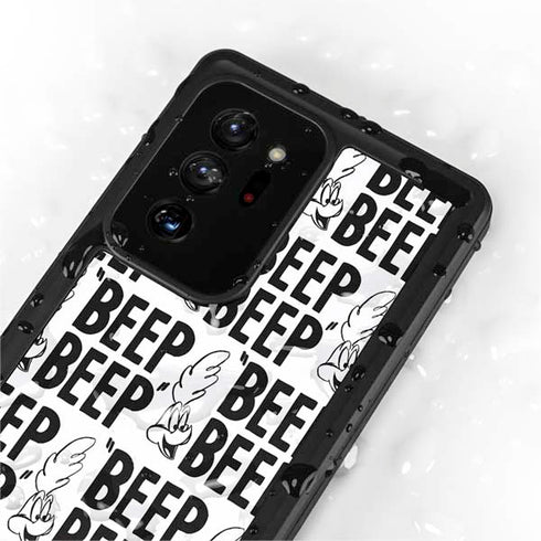 Looney Tunes Road Runner Beep Grid Galaxy Note20 Ultra 5G Waterproof Case