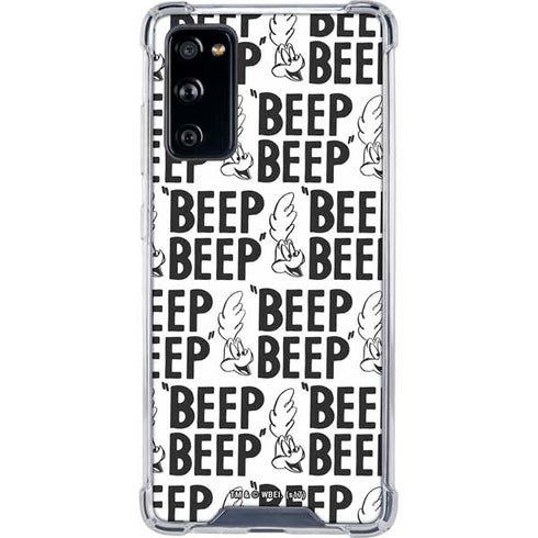 Looney Tunes Road Runner Beep Grid Galaxy S20 FE Clear Case