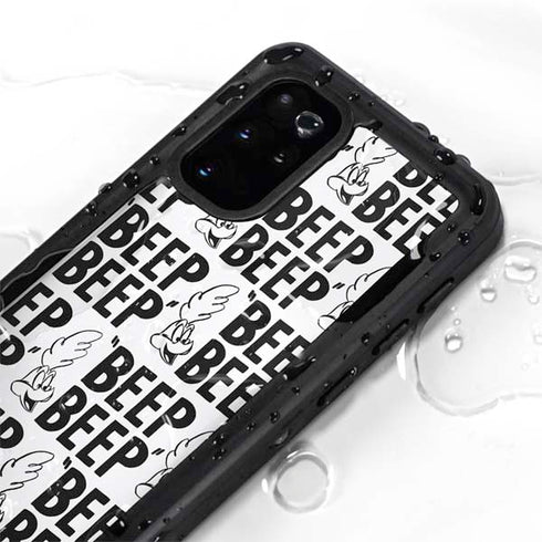 Looney Tunes Road Runner Beep Grid Galaxy S20 Plus Waterproof Case