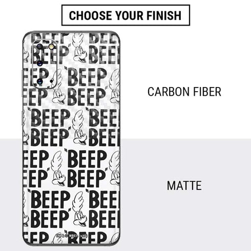 Looney Tunes Road Runner Beep Grid Galaxy S20 Skin