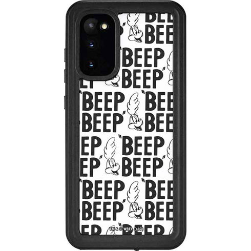 Looney Tunes Road Runner Beep Grid Galaxy S20 Waterproof Case