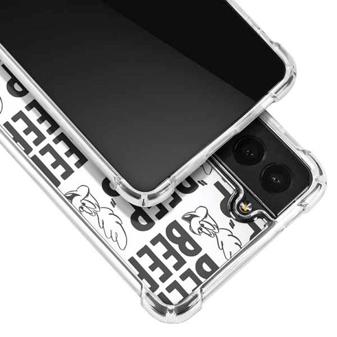 Looney Tunes Road Runner Beep Grid Galaxy S21 5G Clear Case