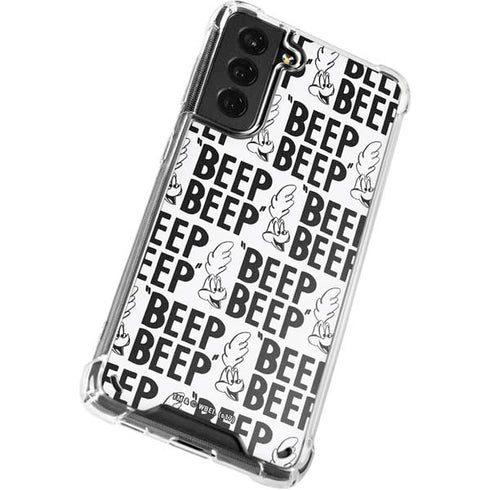 Looney Tunes Road Runner Beep Grid Galaxy S21 Plus 5G Clear Case