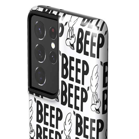 Looney Tunes Road Runner Beep Grid Galaxy S21 Ultra 5G Pro Case