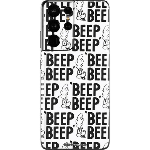 Looney Tunes Road Runner Beep Grid Galaxy S21 Ultra 5G Skin
