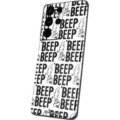 Looney Tunes Road Runner Beep Grid Galaxy S21 Ultra 5G Skin