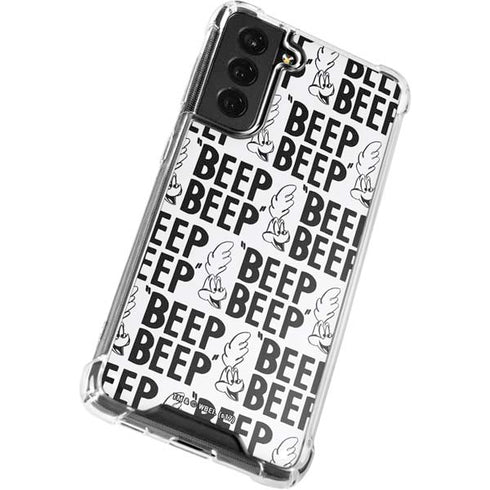Looney Tunes Road Runner Beep Grid Galaxy S22 Plus Clear Case