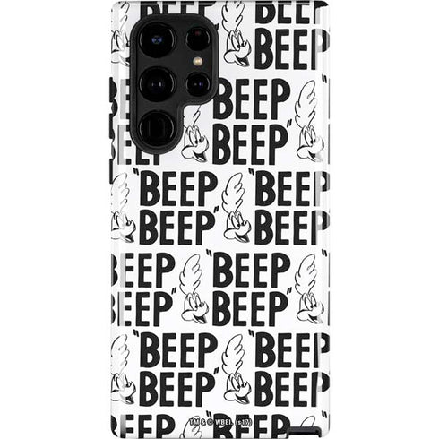 Looney Tunes Road Runner Beep Grid Galaxy S22 Ultra Pro Case