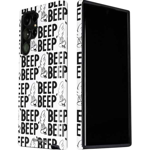 Looney Tunes Road Runner Beep Grid Galaxy S22 Ultra Pro Case