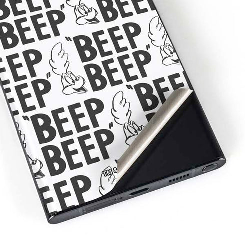 Looney Tunes Road Runner Beep Grid Galaxy S22 Ultra Skin
