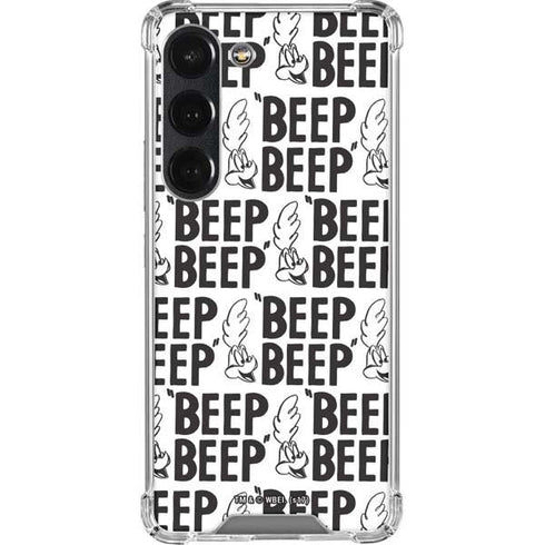 Looney Tunes Road Runner Beep Grid Galaxy S23 Clear Case
