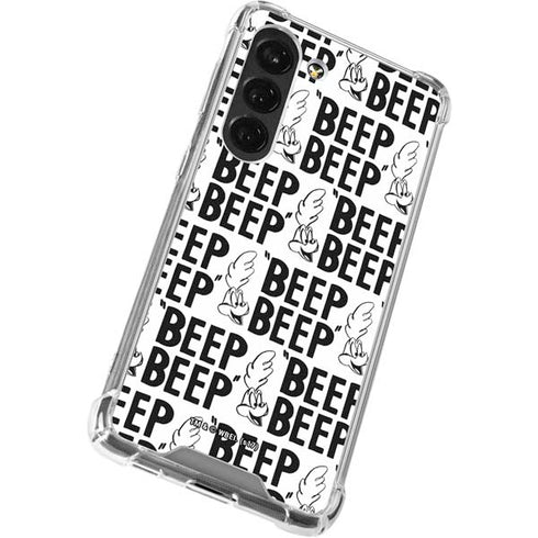 Looney Tunes Road Runner Beep Grid Galaxy S23 Clear Case