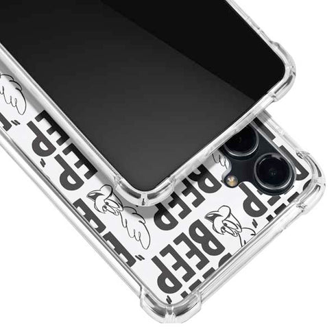 Looney Tunes Road Runner Beep Grid Galaxy S23 FE Clear Case