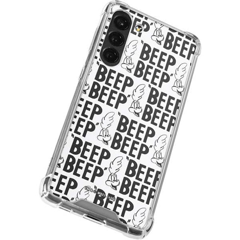Looney Tunes Road Runner Beep Grid Galaxy S23 Plus Clear Case