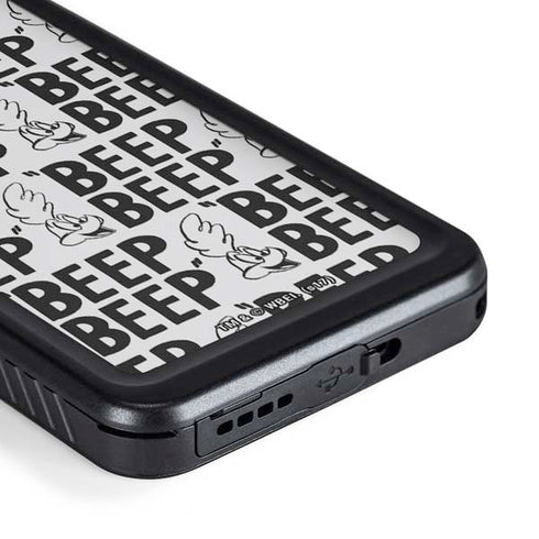 Looney Tunes Road Runner Beep Grid Galaxy S23 Plus Waterproof Case